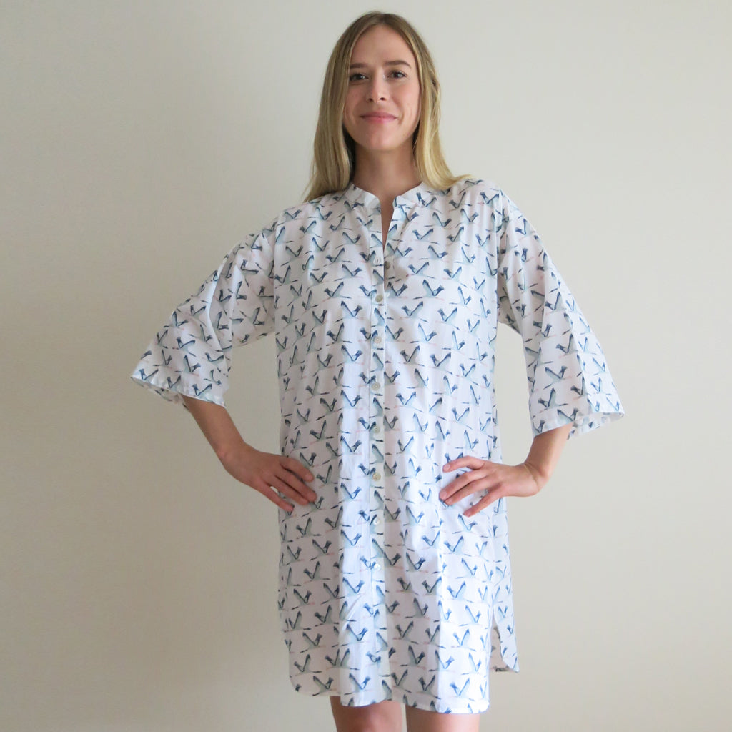 Oversized Shirt / Blue - Loungewear - Rowan Essentials - Rowan Essentials