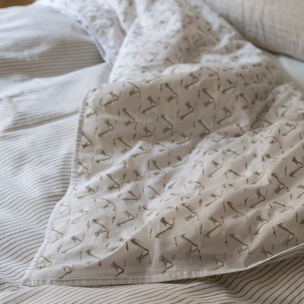 Bedding Set White Bird - - Rowan Essentials - Rowan Essentials