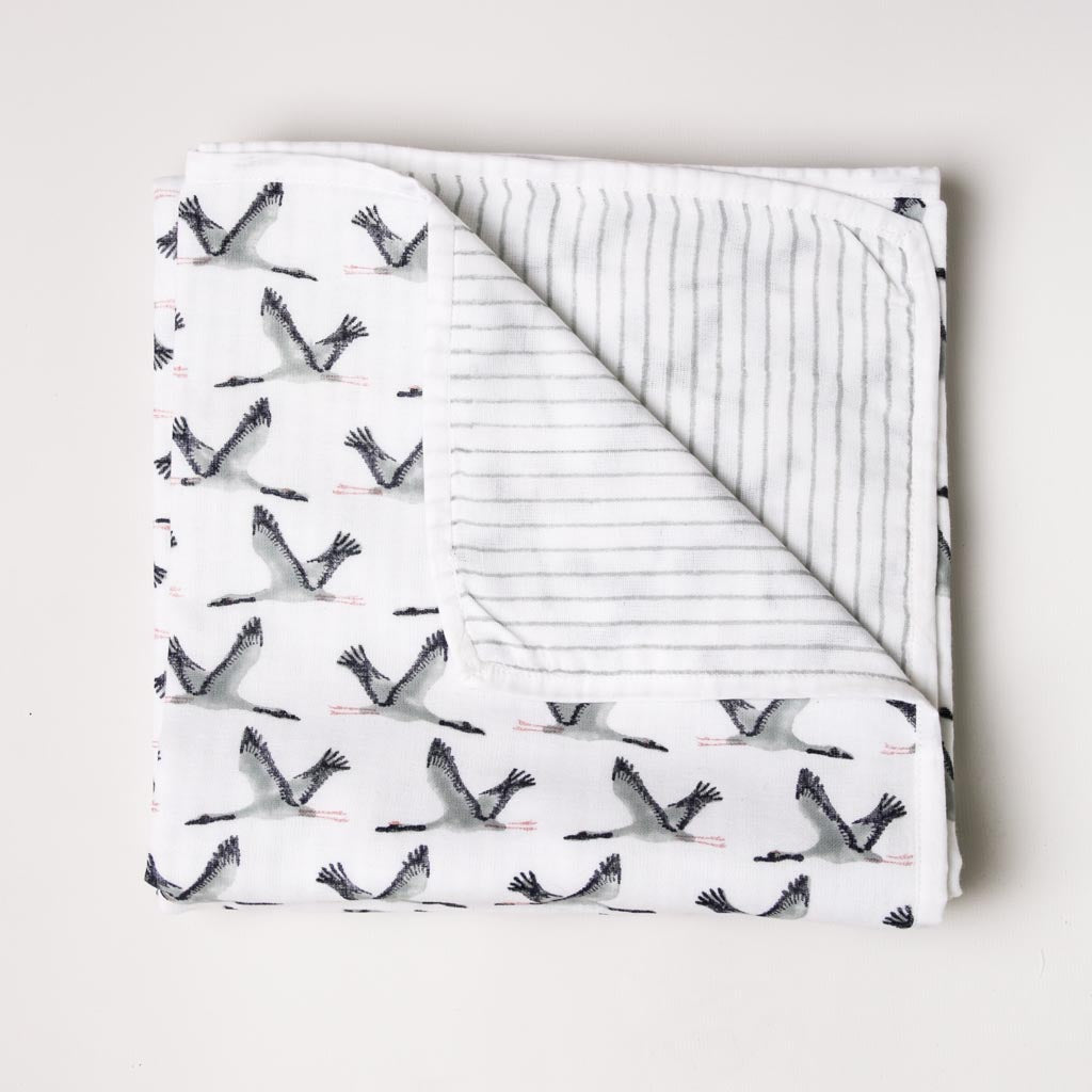 Blanket - Birds in Flight - Blue - Blanket - Rowan Essentials - Rowan Essentials