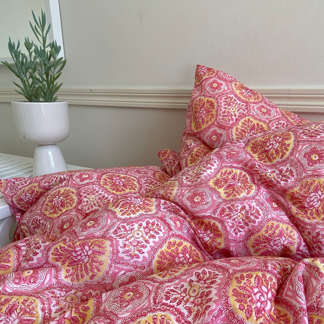 Bedding Set Jaipur Rose - Duvet Covers - Rowan Essentials - Rowan Essentials