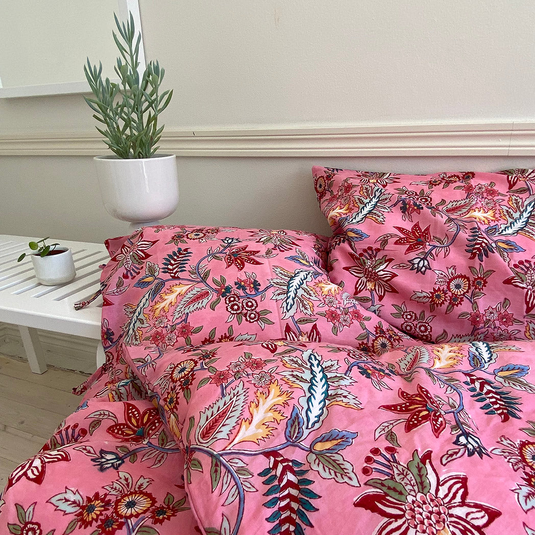 Bedding Set Jaipur Pink - Duvet Covers - Rowan Essentials - Rowan Essentials