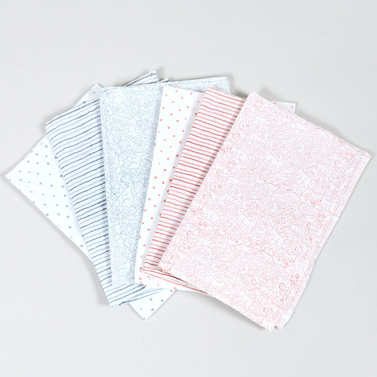 Muslin Swaddle Pink Dots - Swaddle - Rowan Essentials - Rowan Essentials