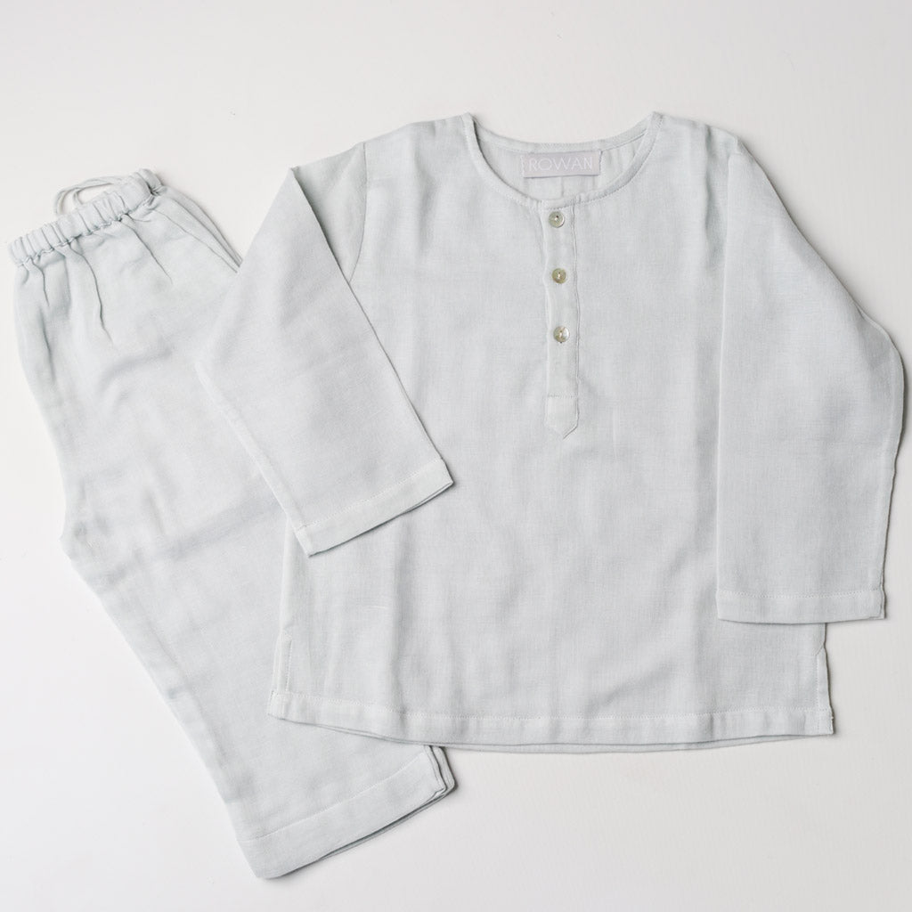 Kids Mint Green Loungewear Set - Loungewear - Rowan Essentials - Rowan Essentials